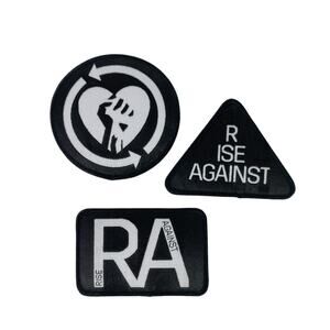 Rise Against Band Patch Lot Tour Exclusive Patches Rare Lot of 3 Iron or Sew On